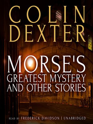 cover image of Morse's Greatest Mystery and Other Stories